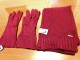 Calvin Klein komplet šal rukavice crvene - ORIGINAL slika 3