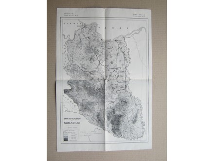 Carte du peuplement en Šumadija ( 1912 )