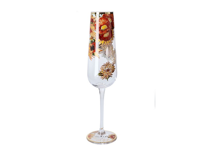 Čaša za šampanjac - Van Gogh, Sunflowers - Van Gogh