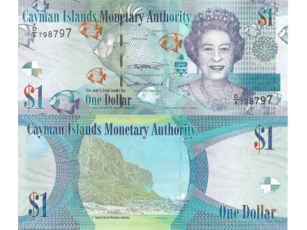 Cayman Islands 1 dollar 2018. UNC