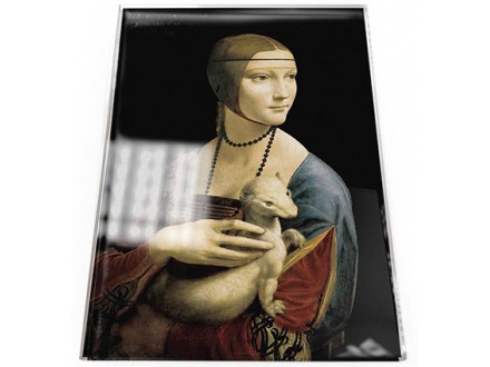 Čestitka - Da Vinci, Lady with Ermine