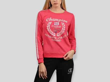 Champion Big Logo ženski duks - pink SPORTLINE