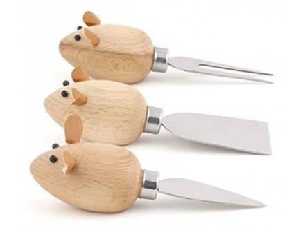 Cheese Knives Mice - Kikkerland