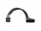 Chieftec USB3T2 Kabl adapter 19pin USB 3.0 - 9pin USB 2.0 crni