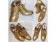 Cipele Gianfranco Butteri  KOŽNE zlatne slika 3