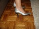 Cipele srebrne  made in ITALY-POVOLJNO !!! slika 1