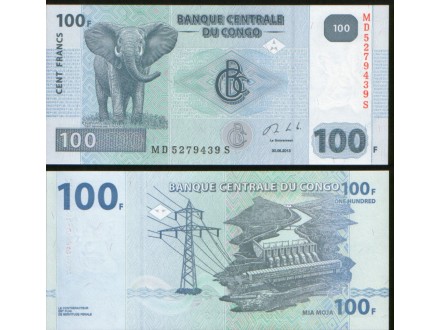 Congo 100 Francs 2013. UNC.