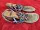 Coral blue kozne sandale broj 38 - KAO NOVE slika 3