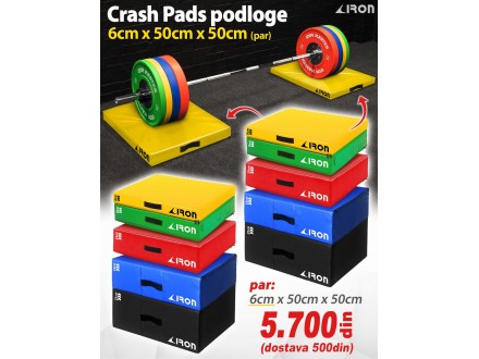 Crash Pads podloge / Crash Pads strunjače par 6x50x50cm