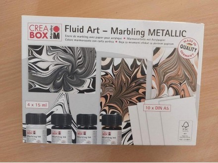 Crea Box Fluid Art - Marbling Metallic