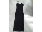 Crna dugacka elegantna haljina 1990 din