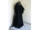 Crna haljina od tila karner oko ramena S/M slika 3