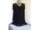 Crna haljina od tila karner oko ramena S/M slika 1