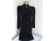 Crna haljina plisana ramena XS slika 2