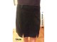 Crna somotska mini suknja M slika 1