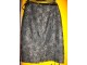 Crna suknja u barok mustri sa plišanim delovima 42/44. slika 1