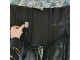 Crni, plišani burlesque korset sa metalnim kostima slika 4
