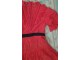 Crvena MINI haljina VEZ I ČIPKA xs - s slika 2