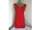 Crvena dekoltovana italijanska haljina S/M slika 1