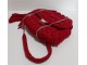 Crvena pletena torbica slika 2