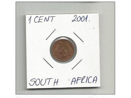 D7 South Africa 1 cent 2001.