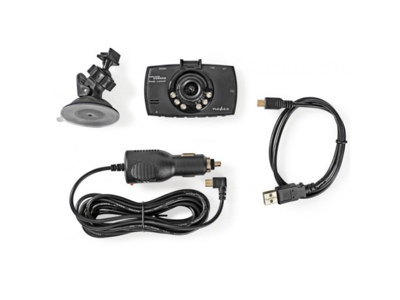 DCAM11BK Dash Cam, 1080p@30fps, 12.0 MPikel, 2,7 LCD, Parking senzor, Detekcija pokreta, Crna