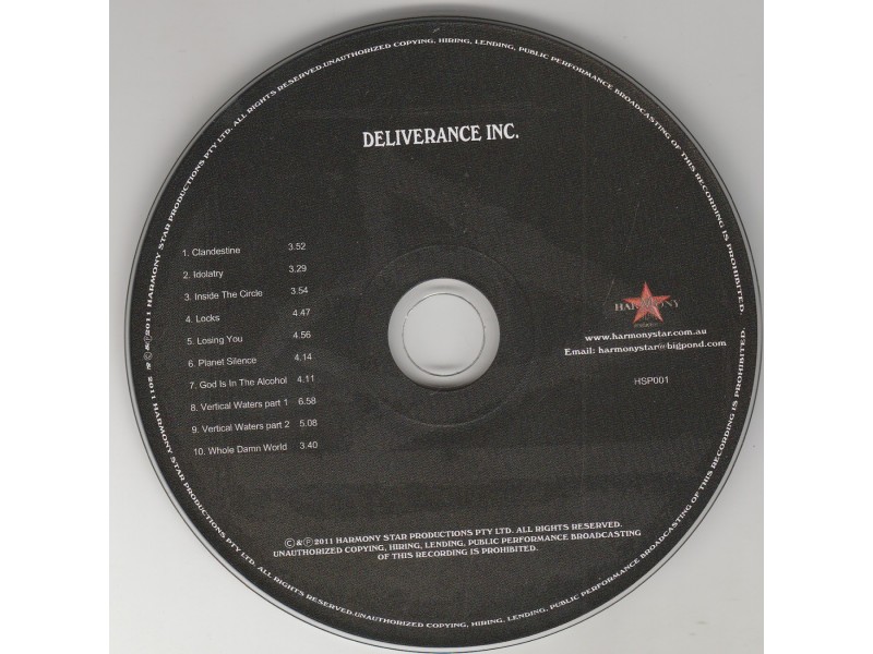 DELIVERANCE INC. - Deliverance