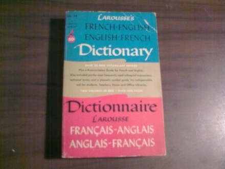 DICTIONNAIRE LAROUSSE FRANCAIS/ANGLAIS  ANGLAIS/FRANCAI