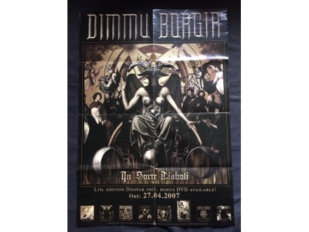 DIMMU BORGIR In Sorte Diaboli 8 x A4 ogroman plakat
