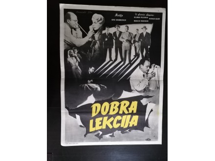 DOBRA LEKCIJA 1958 - FILMSKI POSTER
