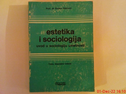 DR. SRETEN PETROVIC - ESTETIKA I SOCIOLOGIJA