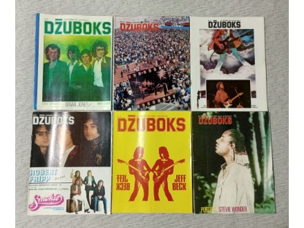 DŽUBOKS muzički časopis LOT br.4 od 6 komada 1979