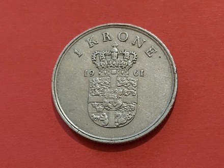 Danska  - 1 kruna 1961 god