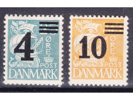 Danska 1934 Mi#215-216 serija *