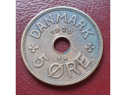 Danska 5 ORE 1929