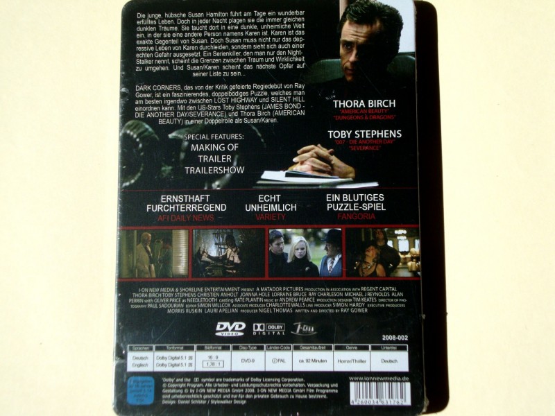 Dark Corners (DVD, Limited Edition, SteelBook)