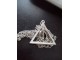 Deathly Hallows Triangle ogrlica Hari Poter Novo slika 3