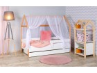 Dečiji krevet Domek kućica sa fiokom 160x80 - bela