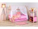 Dečiji krevet Domek kućica sa fiokom 160x80 - roze slika 1