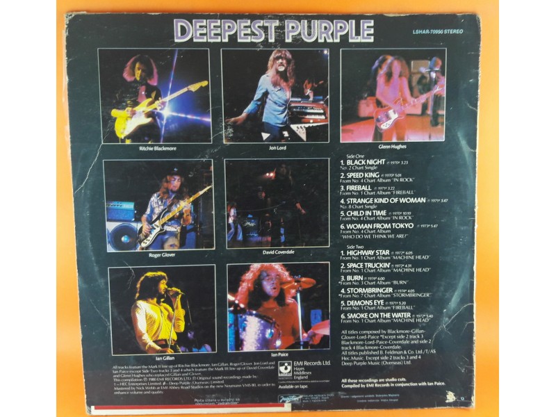 Deep Purple ‎– Deepest Purple : The Very Best Of Deep P