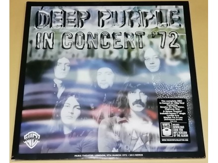 Deep Purple ‎– In Concert `72 (2LP + 1Single), NOVO !!!