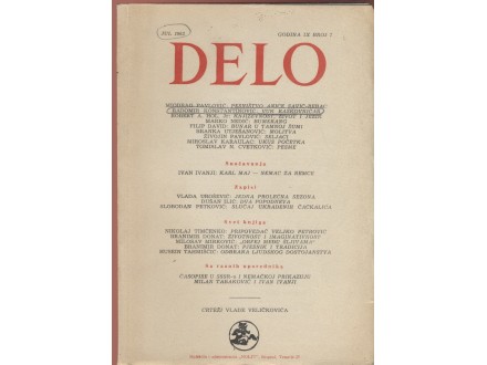 Delo - Jul 1963 - Mesečni književni časopis