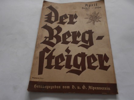 Der Bergsteiger, april 1936.