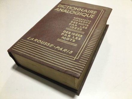 Dictionnaire analogique  1936