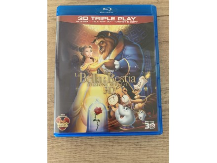 Disney Beauty and the beast 3d + 2d blu ray