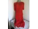 Divided crvena naborana od tila haljina M slika 1