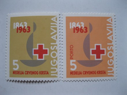 Doplatna markica SFRJ, 1963. Crveni Krst, Š-1410-1411