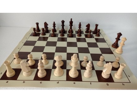 Drvene šah figure- Tournament 6 sa mušemom