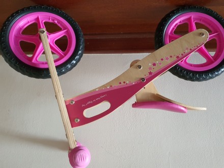 Drveni bicikl bez pedala Bigjigs Toys za devojcice