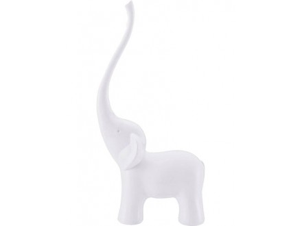 Držač za prstenje - Elephant, White - Balvi